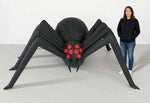 12ft Long Black Inflatable Spider — Loomi Holidays oversized Halloween yard inflatable with built-in LED lighting (6 of 12) 6