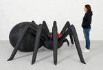 12ft Long Black Inflatable Spider — Loomi Holidays oversized Halloween yard inflatable with built-in LED lighting (7 of 12) 7