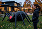 12ft Long Black Inflatable Spider — Loomi Holidays oversized Halloween yard inflatable with built-in LED lighting (9 of 12) 9