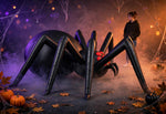 12ft Long Black Inflatable Spider — Loomi Holidays oversized Halloween yard inflatable with built-in LED lighting (3 of 12) 3