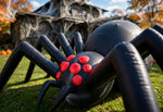 12ft Long Black Inflatable Spider — Loomi Holidays oversized Halloween yard inflatable with built-in LED lighting (8 of 12) 8